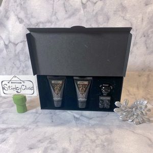 Moschino Toy Boy EDP Set-Mini 5ml&Shower Gel&After Shave 2x25ml-3pc-BOXED-NEW